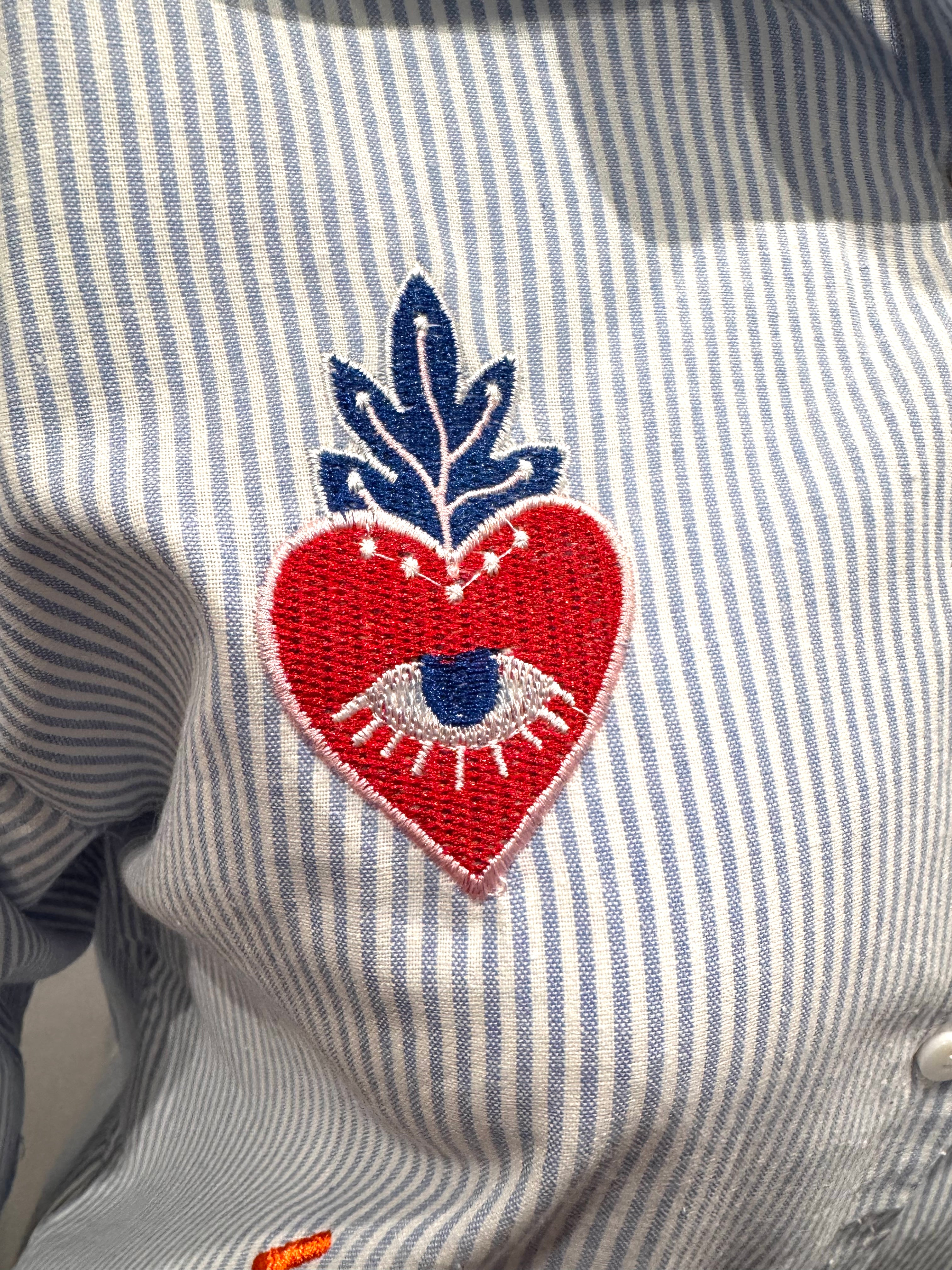 Camisa Azul - detalle